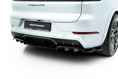Rear Splitter (with vertical bars) for Porsche Cayenne GTS / Turbo Sport Pack / Turbo E-Hybrid GT Pack Coupe Mk3 Facelift
