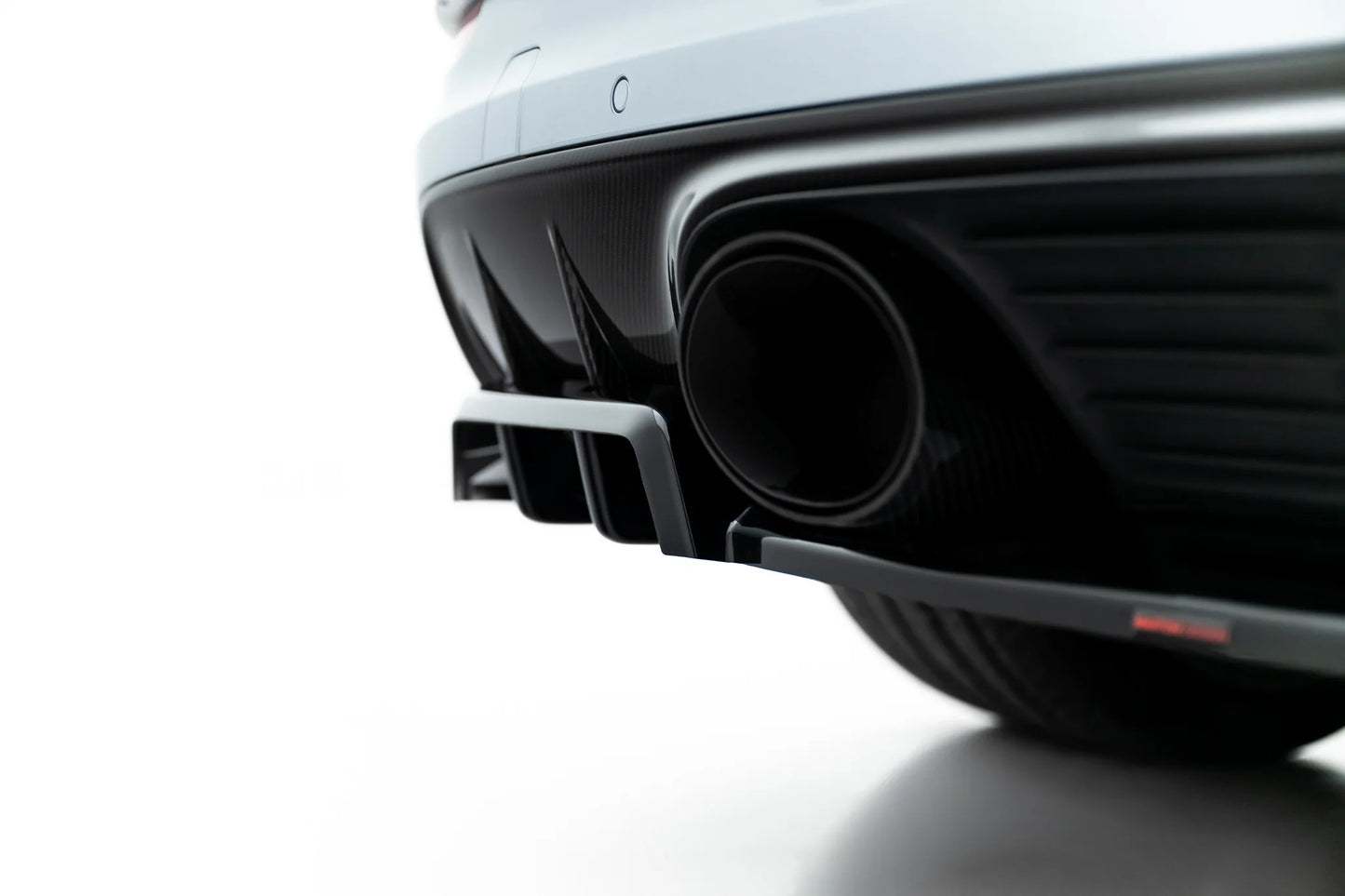Rear Splitter (with vertical bars) for Porsche Cayenne GTS / Turbo Sport Pack / Turbo E-Hybrid GT Pack Coupe Mk3 Facelift