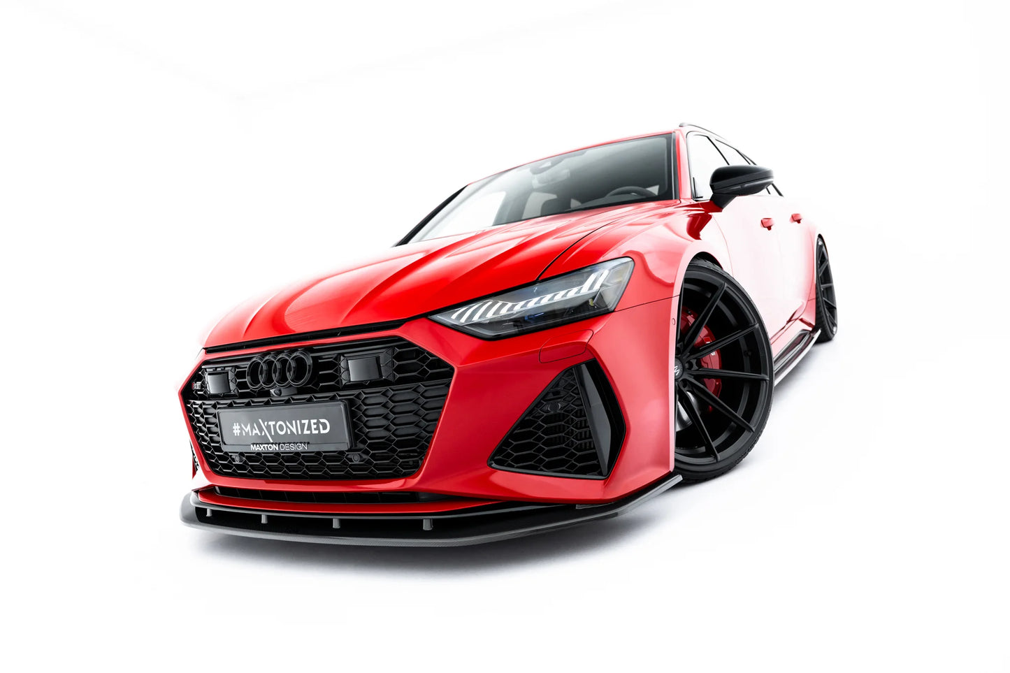 Prepreg Carbon Fiber Front Splitter suitable for Audi RS6 C8 / C8 Facelift
