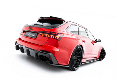 Prepreg Carbon Fiber Heck Diffusor Seite Audi RS6 C8 / C8 Facelift
