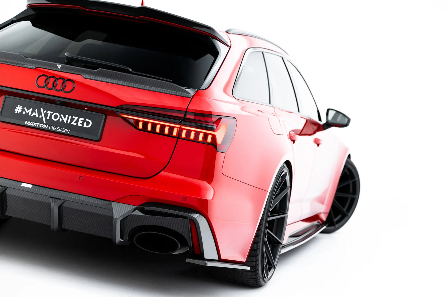 Prepreg Carbon Fiber Heck Diffusor Seite Audi RS6 C8 / C8 Facelift