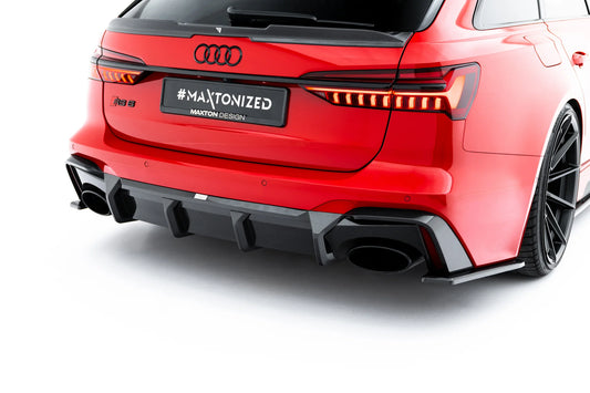 Set Of Prepreg Carbon Fiber Splitters Audi RS6 C8 / C8 Facelift