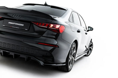 Rear Splitter (with vertical bars) Audi A3 Sedan 8Y Facelift
