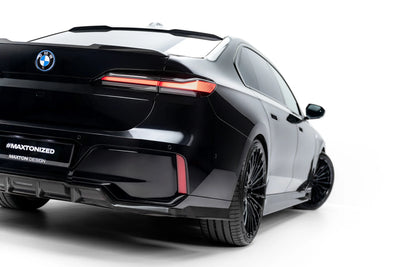 Prepreg Carbon Fiber Rear Splitter (mit einem vertikalem balken) BMW 7 M-Pack / i7 M-Pack G70