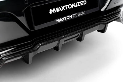 Prepreg Carbon Fiber Rear Splitter (with vertical bars) BMW 7 M-Pack G70
