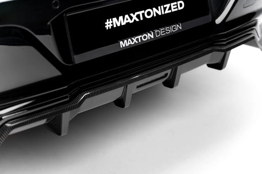 Prepreg Carbon Fiber Rear Splitter (mit einem vertikalem balken) BMW 7 M-Pack / i7 M-Pack G70