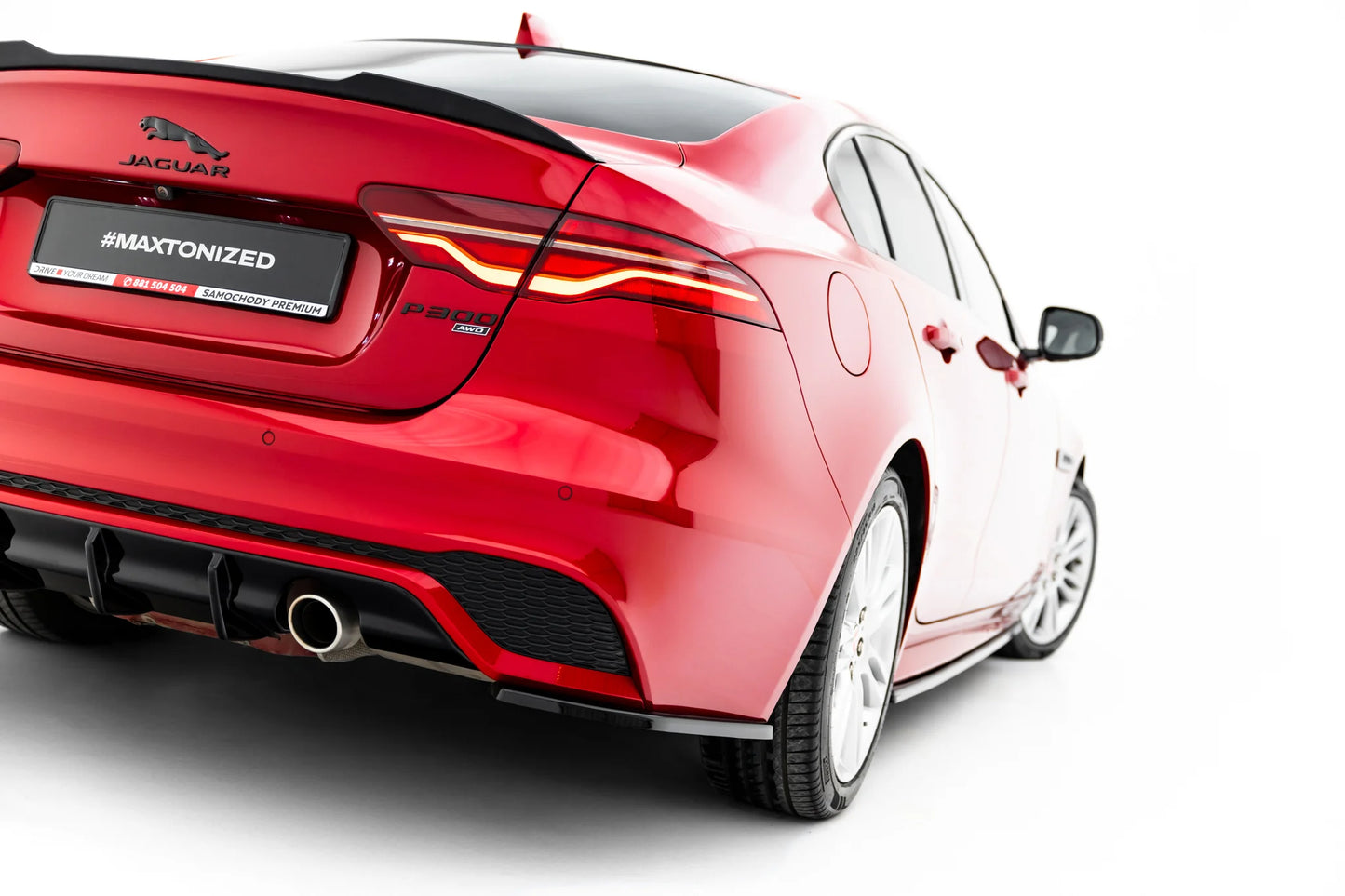 Heck Diffusor Seite Jaguar XE R-Dynamic X760 Facelift