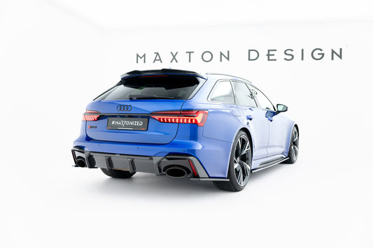 Prepreg Carbon Fiber Rear Diffuser Audi RS6 C8 / C8 Facelift (version without towbar)