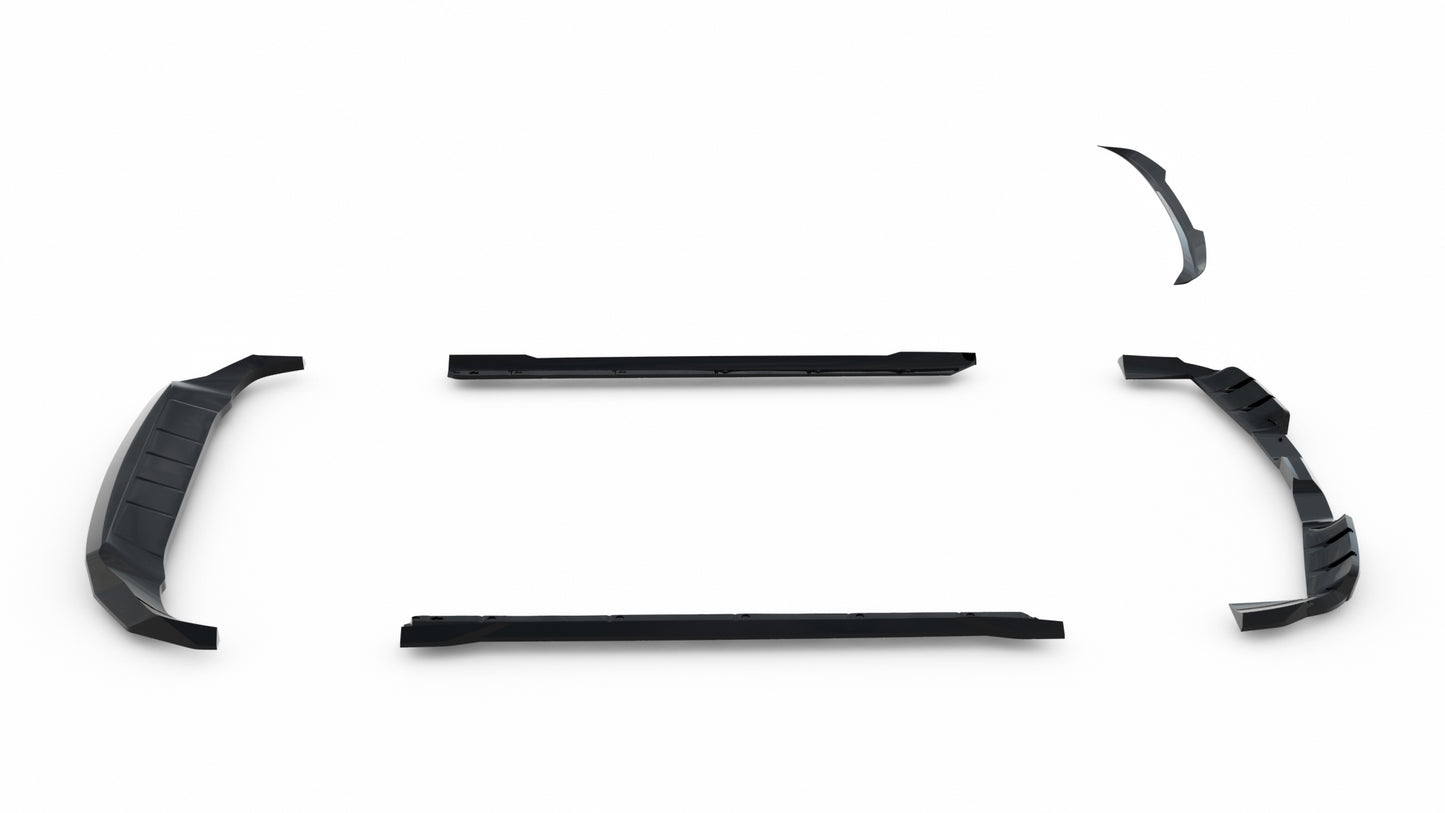 Ensemble Diffuseur pour la Porsche Cayenne GTS / Turbo Sport Pack / Turbo E-Hybrid GT Pack Coupe Mk3 Facelift