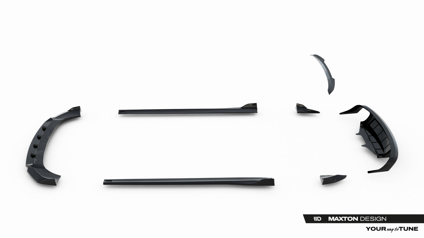Set of Splitters Porsche Macan GTS / Sport Design Mk1 Facelift