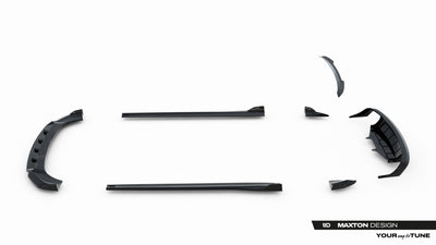 Set of Splitters Porsche Macan GTS / Sport Design Mk1 Facelift
