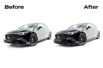 Front Splitter compatible with Mercedes-Benz CLA Hybrid / EQ AMG-Line Coupe / Shooting Brake C174 / X174 