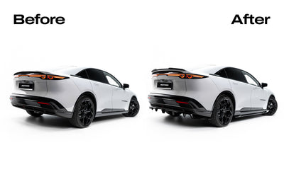Arriere Splitter (avec une barre verticale) compatible avec Mazda 6e Mk1