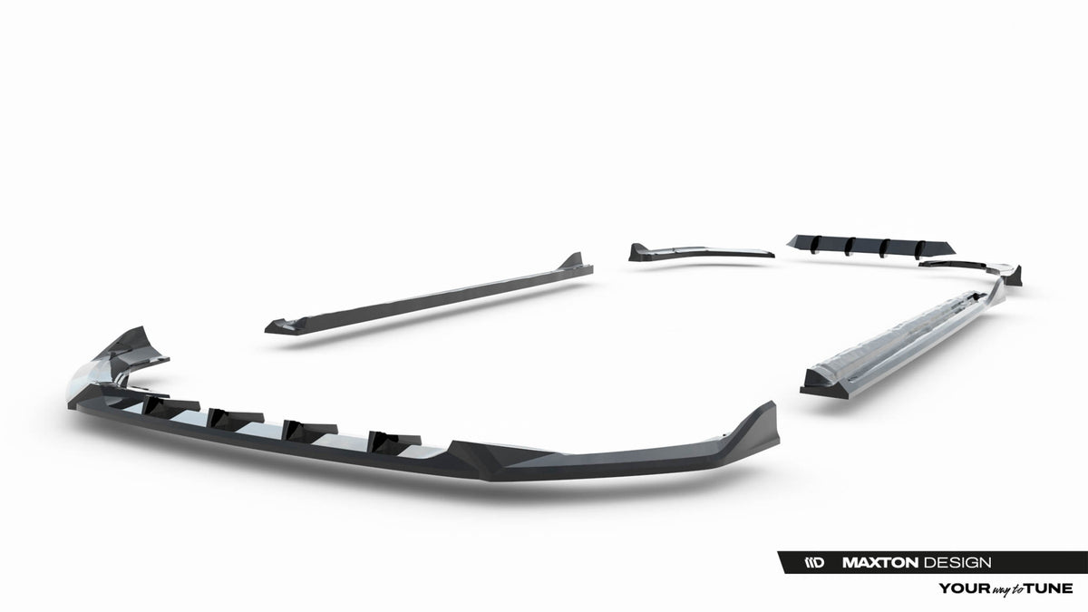 Diffusor Satz V.2 passend für Skoda Superb Sportline Mk4