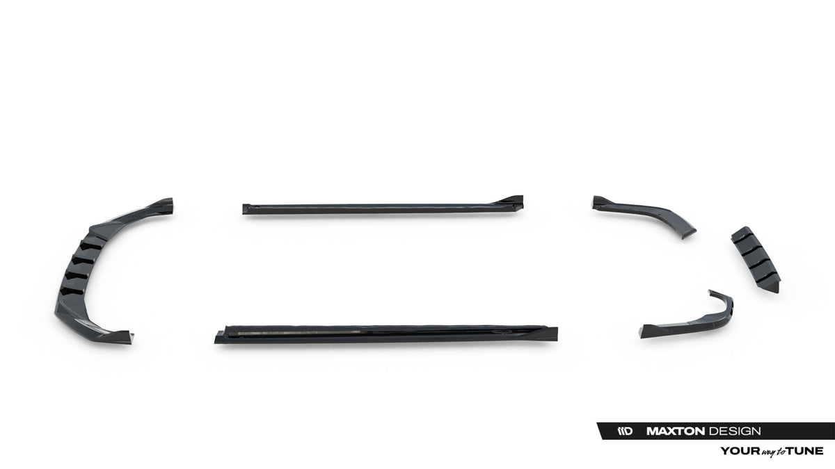 Diffusor Satz V.2 passend für Skoda Superb Sportline Mk4