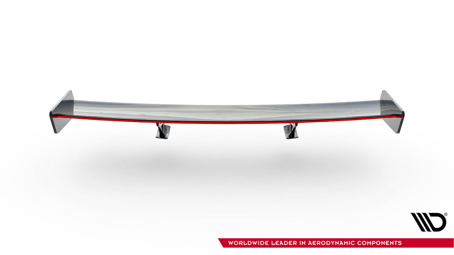 Carbon Spoiler With External Brackets Uprights + LED suitable for Toyota Supra Mk5