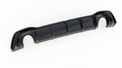 Rear Valance (GTI LOOK) With Exhaust suitable for Volkswagen Golf Mk8