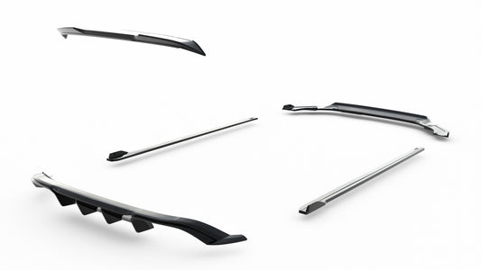 Set Of Splitters V.1 Volkswagen Golf R Hatchback Mk7 Facelift