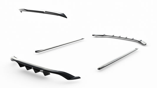 Set Of Splitters V.2 Volkswagen Golf R Hatchback Mk7 Facelift