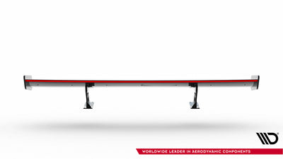 Carbon Spoiler With Internal Brackets Uprights + LED suitable for Volkswagen Jetta GLI Mk7