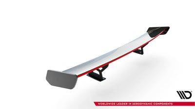 Carbon Spoiler With Internal Brackets Uprights + LED suitable for Volkswagen Jetta GLI Mk7