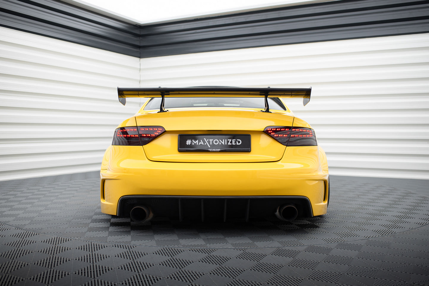 Carbon Spoiler With Upper Swan Mounting  suitable for Audi A5 Coupe 8T