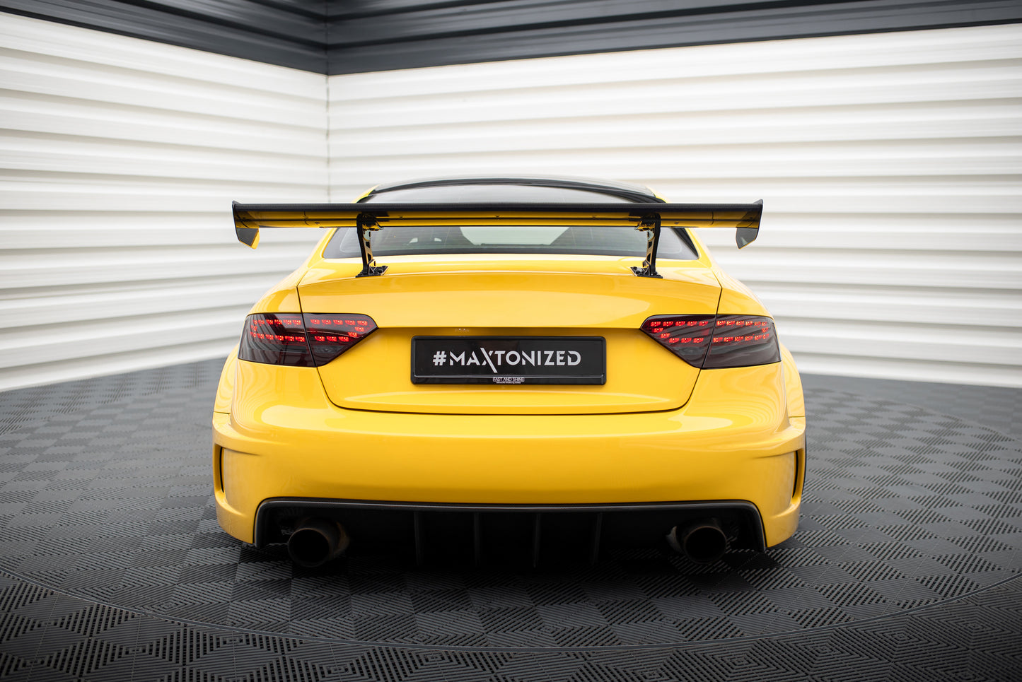 Carbon Spoiler With Internal Brackets Uprights suitable for Audi A5 Coupe 8T
