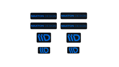  Ensemble d'autocollants 3D noir et rouge Maxton Design