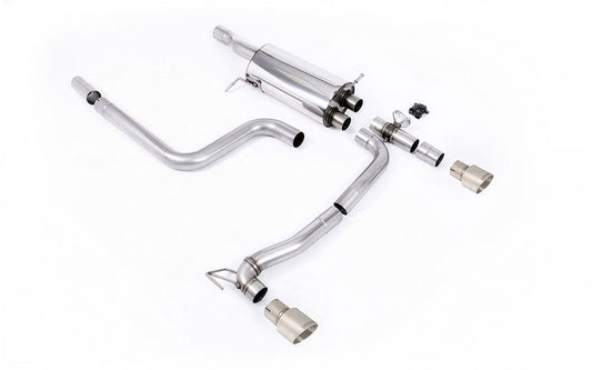 Heckansatz + Milltek Sport Auspuffverlängerung Ford Fiesta ST Mk8 + GPF System