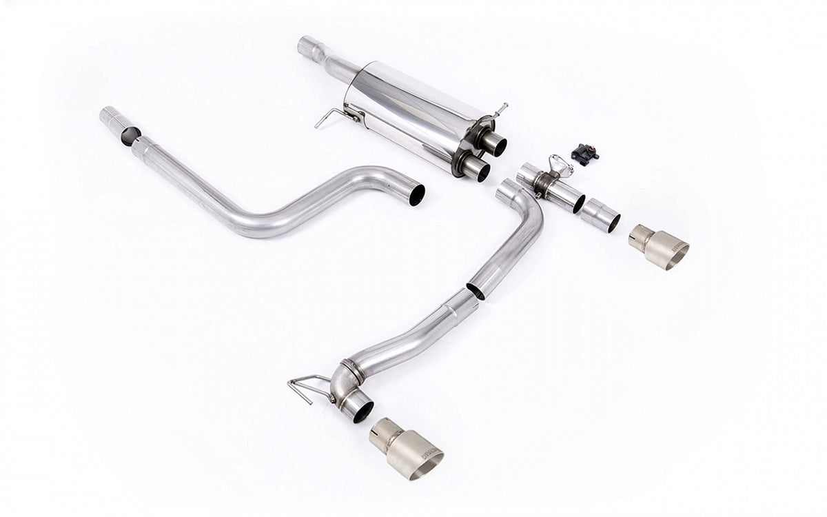 Rear Valance + Miltek Sport Exhaust suitable for Ford Fiesta ST Mk8