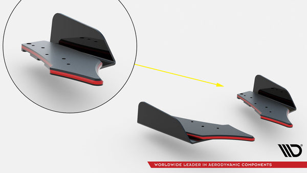 Street Pro Heck Diffusor Seite + Flaps Audi RS3 8V Sportback