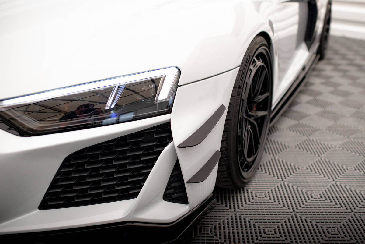 Audi R8 Design Front Front Bumper Wings (Canards) suitable for Audi R8 Mk2 Facelift – Maxton ...