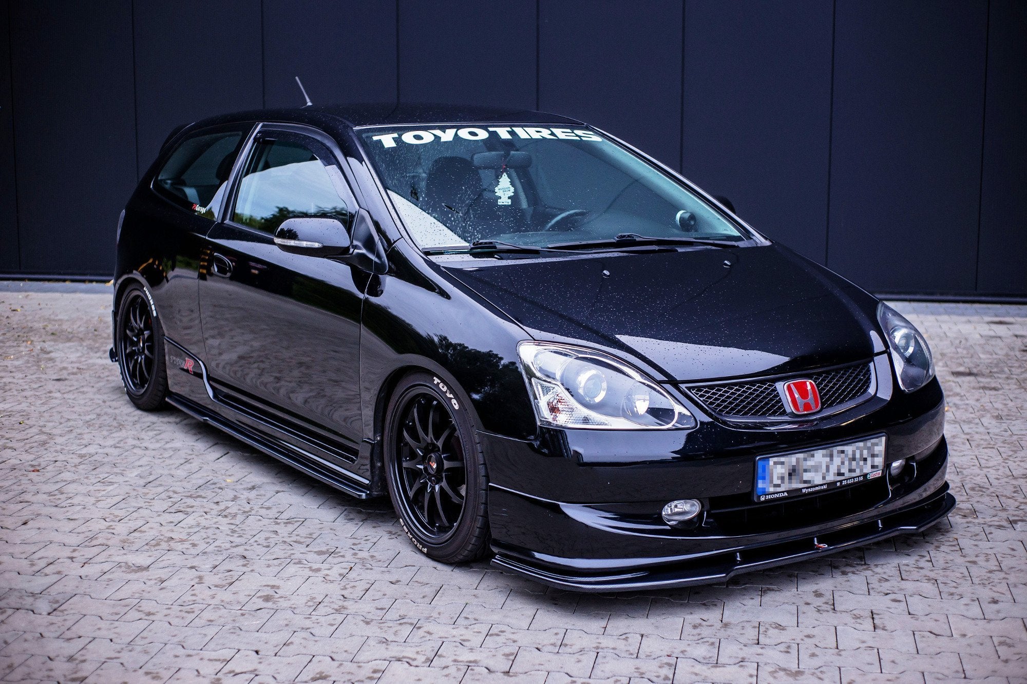 Difusor Frontal Brillante Maxton Design Para Honda Civic EP3 Type R / Sport (Mk7)