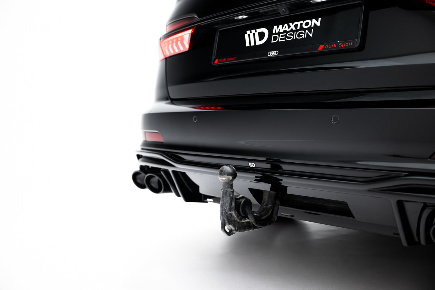 Rear Valance + Exhaust Ends Imitation Audi A6 S-Line / S6 C8 / C8 Facelift