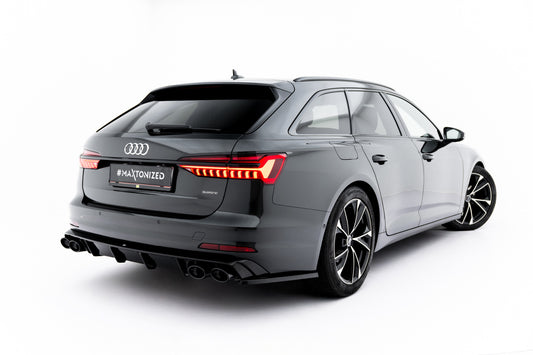 Rear Valance + Exhaust Ends Imitation Audi A6 Sedan / Avant C8 / C8 Facelift