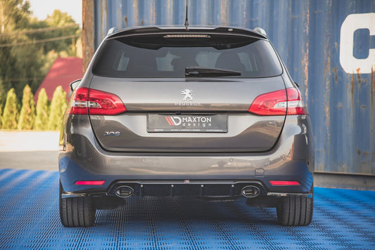 Rear Valance + Exhaust Ends Imitation Peugeot 308 SW Mk2 