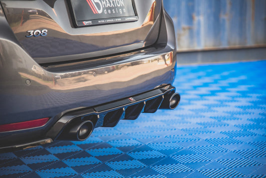 Rear Valance + Exhaust Ends Imitation Peugeot 308 SW Mk2 
