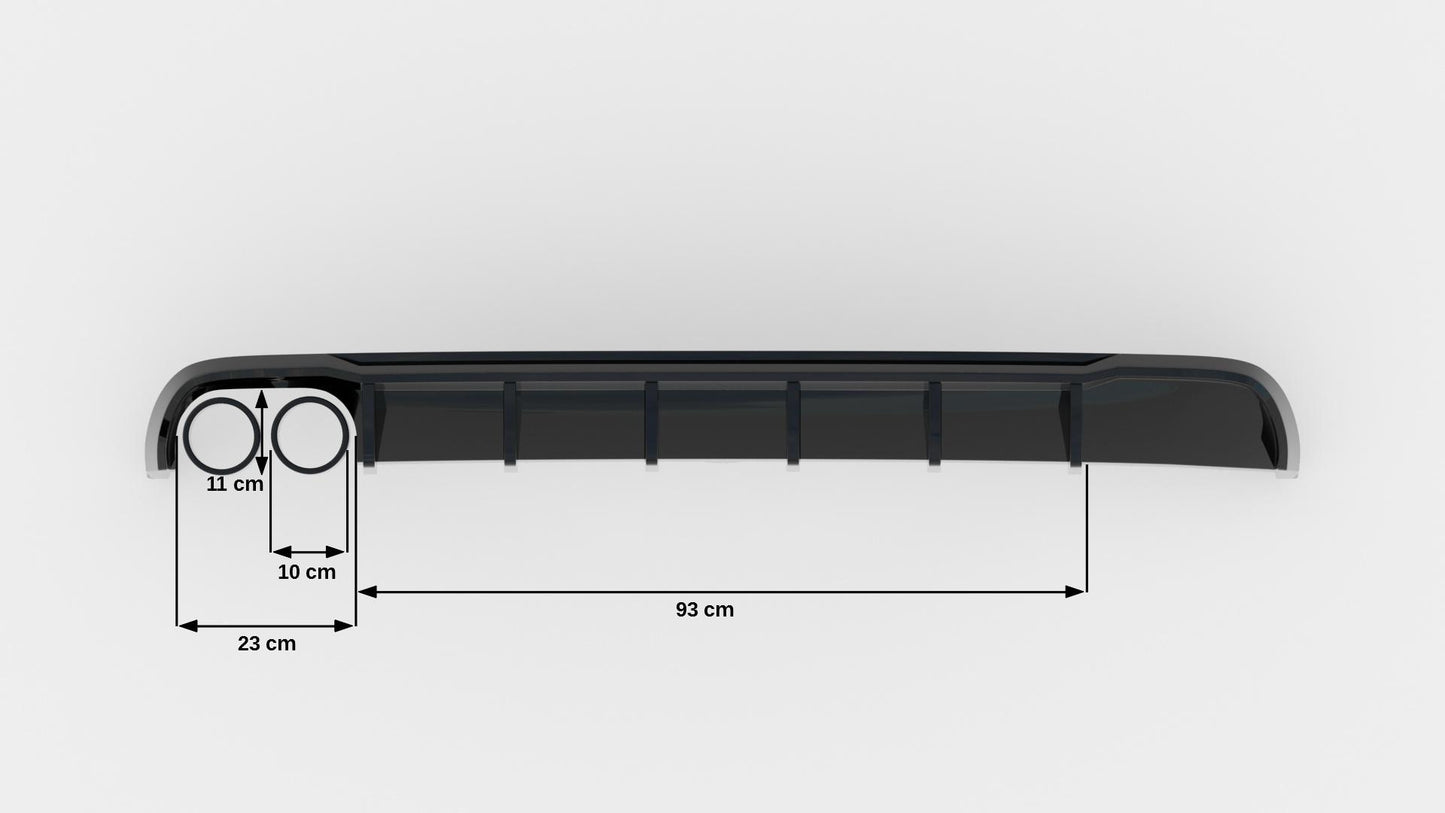 Rear Valance Audi A6 Sedan / Avant C7 (Single side dual exhaust version)