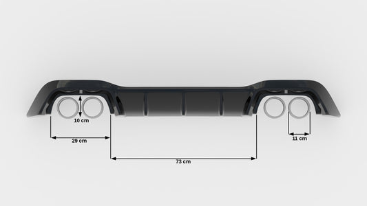 Rear Valance V.1 Volkswagen Golf R Hatchback Mk8