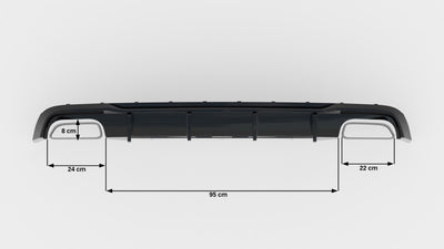 Rear Valance V.2 Audi A6 / A6 C7 S-line/ S6 C7 Facelift