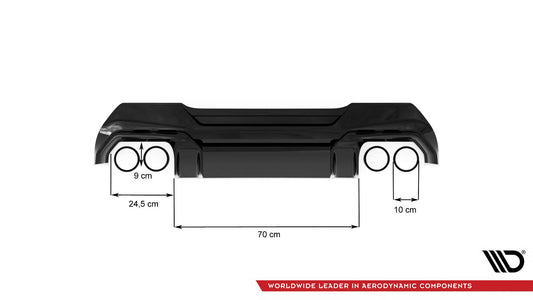 Rear Valance V.2 + Milltek Sport Exhaust BMW M135i F40