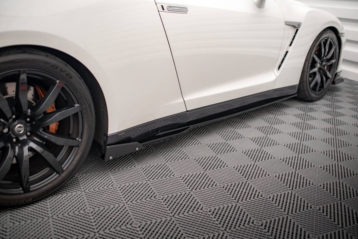 Side Skirts Diffusers + Flaps Nissan GTR R35 Facelift – Maxton Design