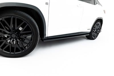 Side Skirts Diffusers Lexus RX F-Sport Mk4 Facelift (version without OEM step rails)