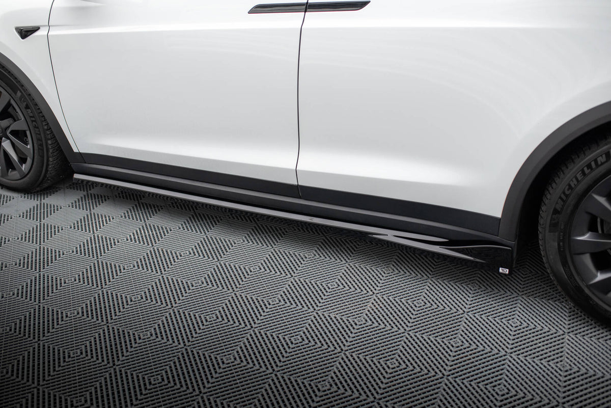 Rajouts Des Bas De Caisse compatible avec Tesla Model X Mk1 Facelift ...