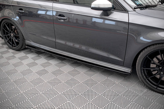 Side Skirts Diffusers V.2 Audi S3 / A3 S-Line Sportback 8V / 8V Facelift