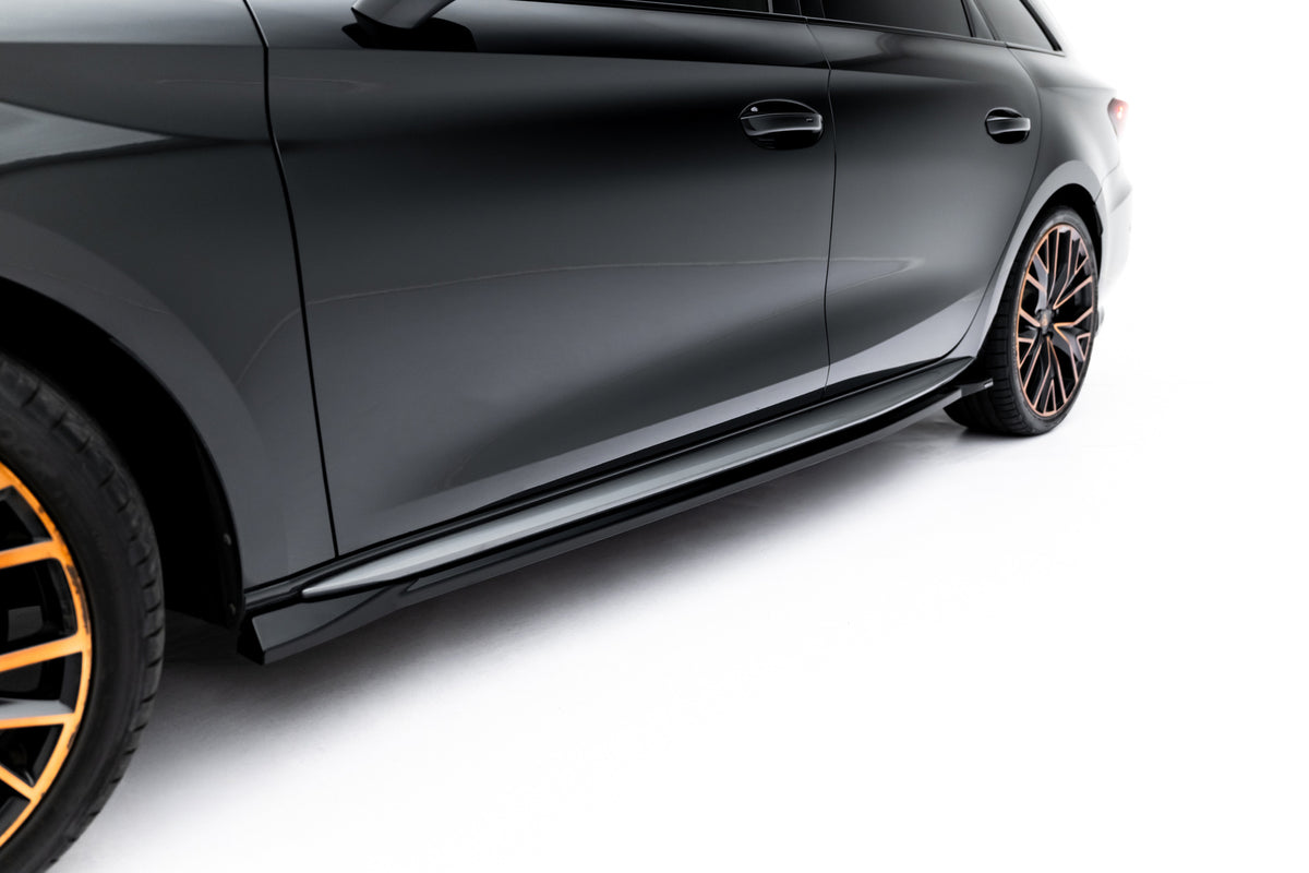 St Desgin Side Skirts Diffusers V.2 suitable for Cupra Leon ST / Hatchback Aero ...