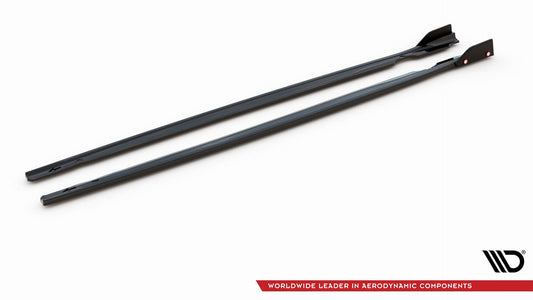 Side Skirts Diffusers V.2 + Flaps Volkswagen Golf R Hatchback Mk8 Facelift