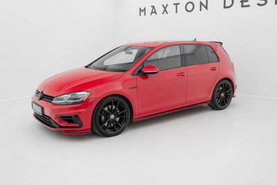 Side Skirts Diffusers V.2 Volkswagen Golf R / R-Line Mk7 Facelift