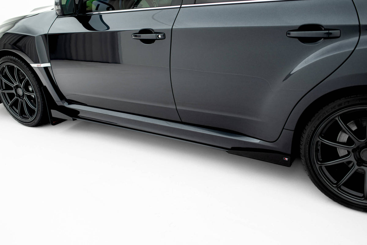 Street Pro Side Skirts Diffusers + Flaps suitable for Subaru Impreza ...
