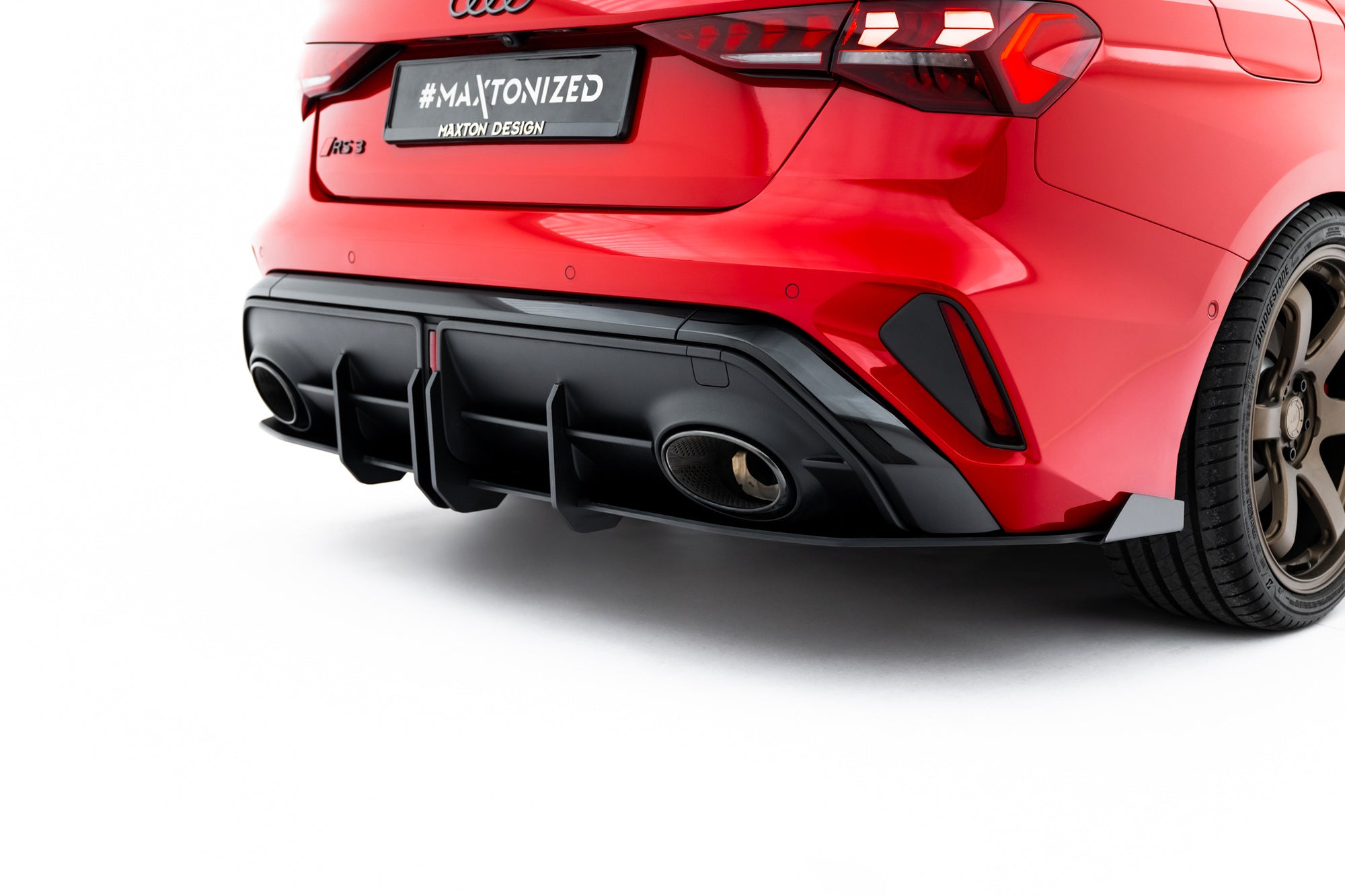 Street Pro Rear Diffuser + Flaps Audi RS3 Sedan 8Y Facelift – Maxton Design